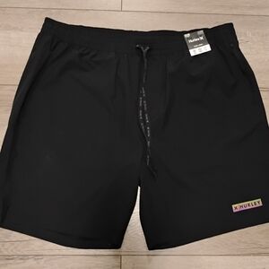 Hurley Men's Exist LT weight Active Sport Short Size XXL Black New with Tags